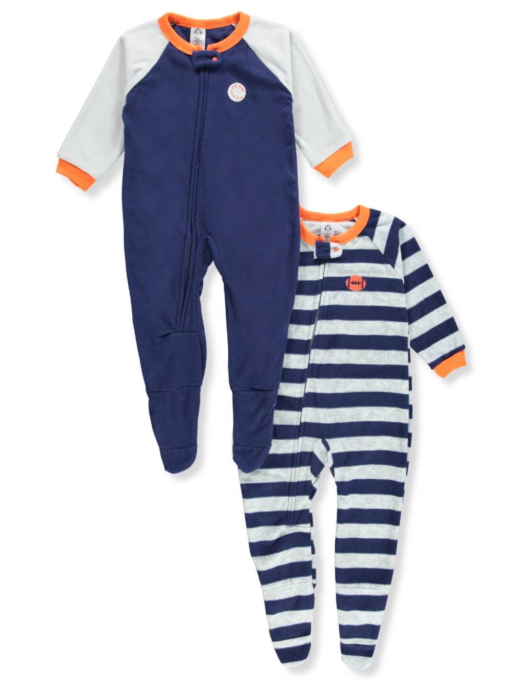 Gerber Baby & Toddler Boys Microfleece Blanket Sleeper Pajamas, 2Pack