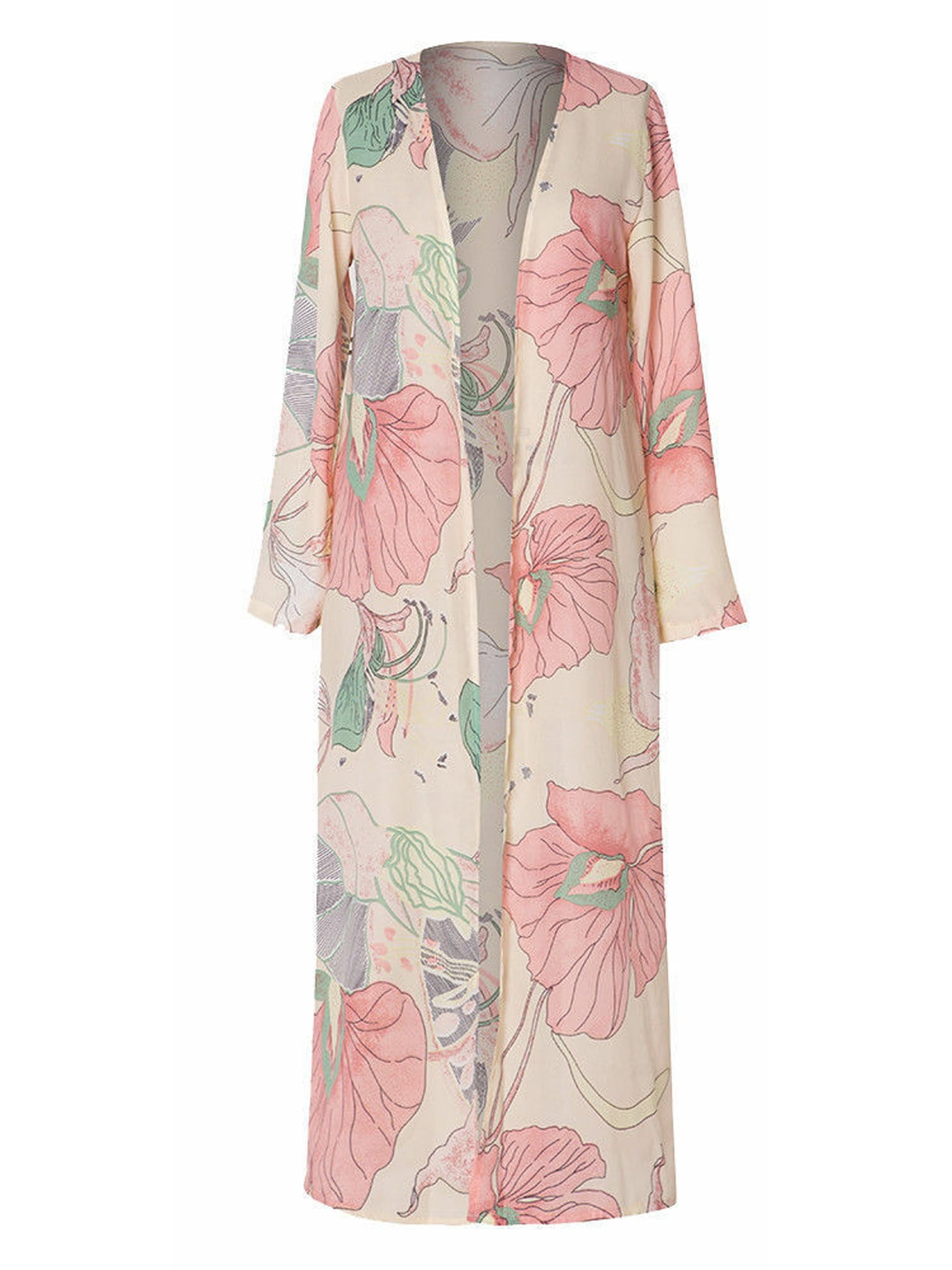 maxi chiffon kimono