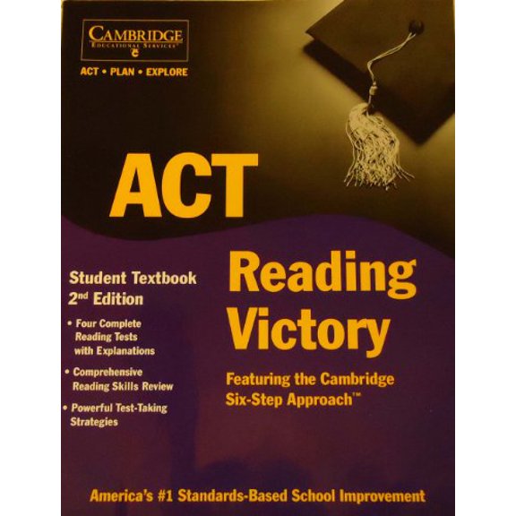Pre-Owned ACT Reading Victory Student Textbook - Featuring the Cambridge Six-Step Approach