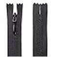 thumbnail image 3 of 9 Inch Black Nylon Zipper for Crafts and Sewing, 3 of 4