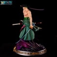 thumbnail image 5 of Figura de anime de ONE PIECE de 35 cm, estatua de Roronoa Zoro, colección de figuras de acción, regalo, modelo de colección de muñecas, estatua, regalo para niños, juguetes, 5 of 5
