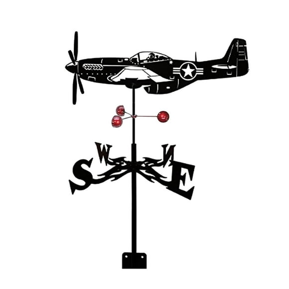 Stainless Steel Weather Vane for Roof Garden Patio Yard Outdoor Decorative Wind Indicator with Stake