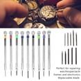 thumbnail image 4 of Precision Screwdriver 9pc Set Watch Jewelry Slotted Flat Blade Watchmakers Tools, 4 of 8