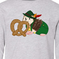 thumbnail image 4 of Inktastic Cute Hedgehog with Pretzel Long Sleeve Youth T-Shirt, 4 of 5
