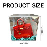 LAMIRO 10K Savings Challenge Box,Cash Money Saving Box,Acrylic Glass Piggy Bank,Secure Challenge Saving,Budget Planner,Piggy Banks Transparent Clear Portable Digital Box 5.9In