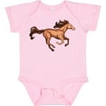 thumbnail image 3 of Inktastic Galloping Brown Horse-stylized illustration Boys or Girls Baby Bodysuit, 3 of 5