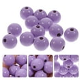 thumbnail image 2 of DECOMELODY DIY Jewelry Making Beads Purple Wood 100Pcs 0.63X0.63X0.63In, 2 of 10