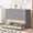 Gray, variant on Full Size Murphy Bed with Large Drawers, Gray Fold Down Wall Bed Cabinet with Storage, Space Saving Vertical Murphy Bed for Small Room Apartment Guest Room