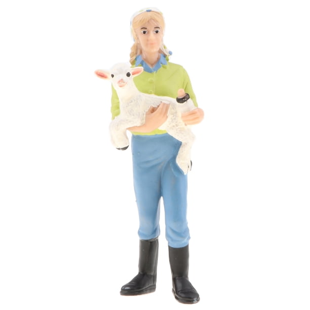 Juguete Realista de Acción Modelo de Campesino con Animales de Imitación Regalo Cumpleaños para - #5 Sunnimix Toy Figura de acción de PVC