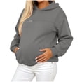thumbnail image 6 of Tumotour Pullover Hoodies for Women Oversized Long Sleeve Zipper Hooded Sweatshirt Athletic Workout Top Blouses, 6 of 7