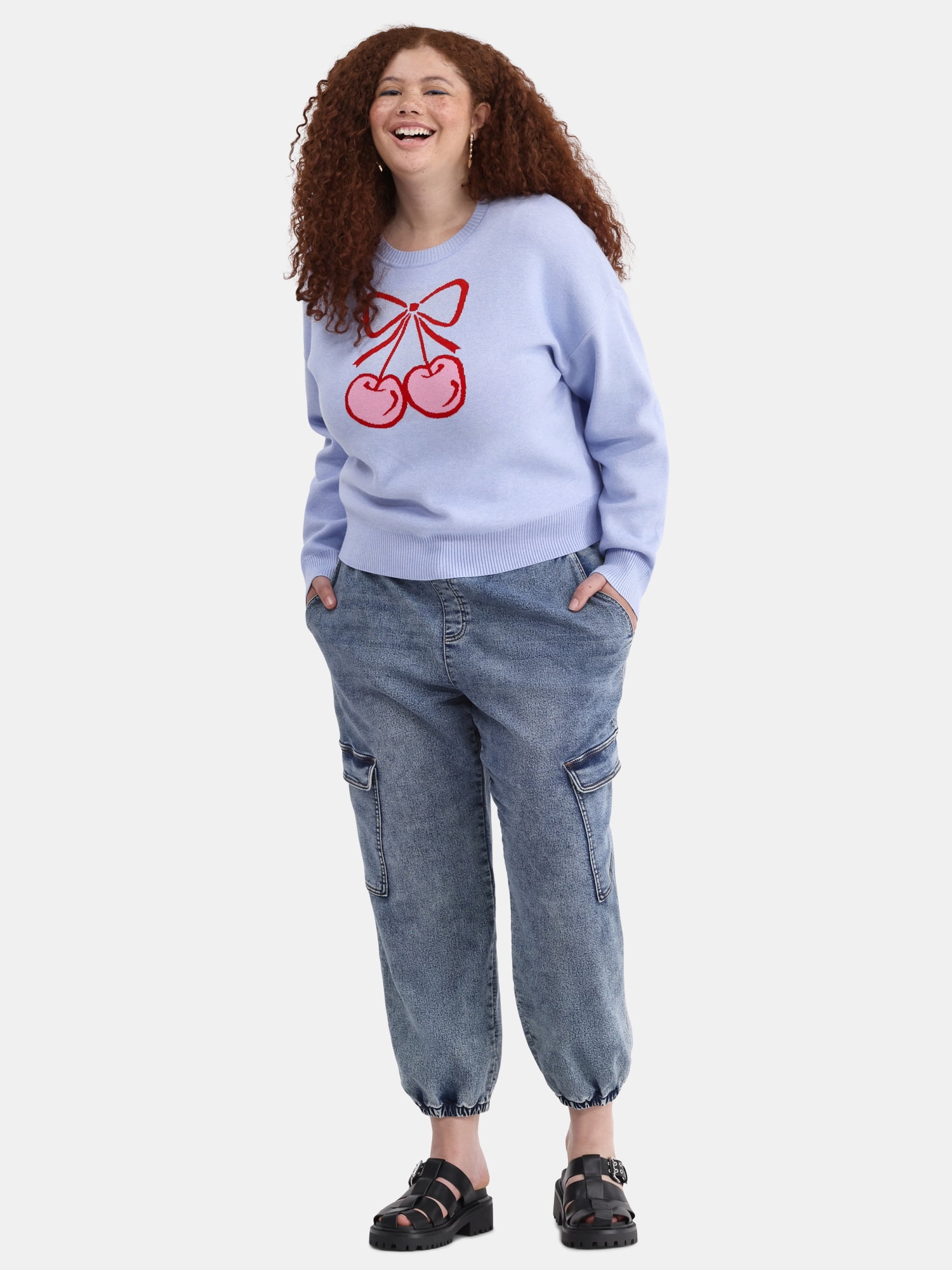 No Boundaries Conversational Pullover, Midweight, Women's Plus