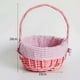 thumbnail image 5 of Cesta de mimbre tejida a mano, multiusos, para arreglos florales, con asa. Rosa, 5 of 5