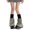 Black mouth, variant on Harajuku Wide Leg Knit Boot Cuffs Patchwork Striped Flared Leg Warmers Socks