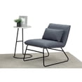 thumbnail image 6 of Pemberly Row Modern Fabric Accent chair with Lumbar Pillow in Gray, 6 of 17