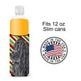thumbnail image 4 of Carolines Treasures SC9611MUK Black Cocker Spaniel Candy Cane Christmas Ultra Hugger for slim cans Slim Can multicolor, 4 of 6