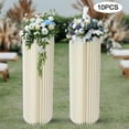 thumbnail image 6 of 10PCs Wedding Centerpieces Cardboard Vases, H: 39.3”xDia: 11.8” Foldable Cardboard Centerpiece Display Tall Flower Vase Flowers Stand Elegant Bulk Weddings Decoration Table Cylinder Centerpiece Stands, 6 of 26