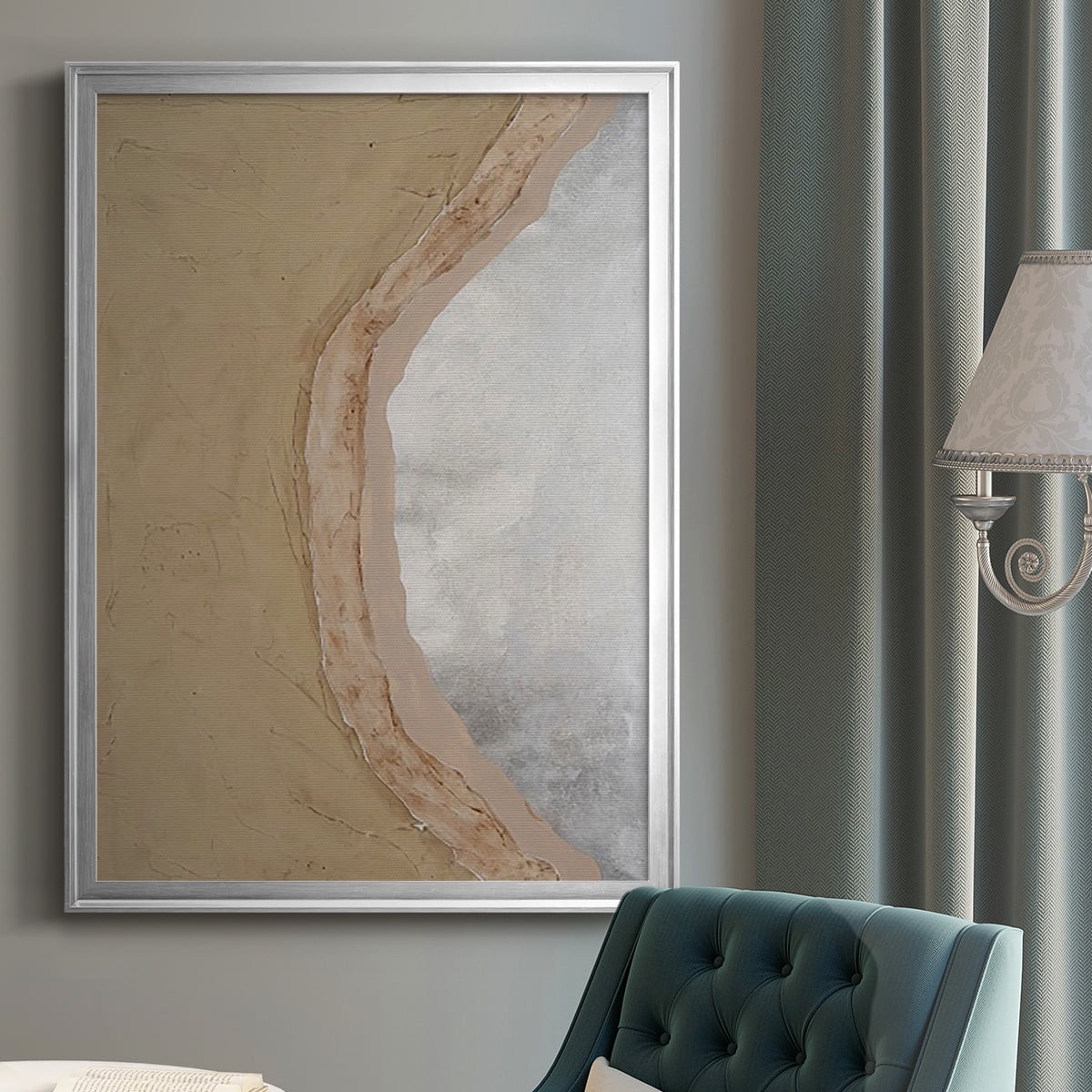 Silver Lake III Premium Framed Print, in Gold, Black, or Silver - Ready to Hang
