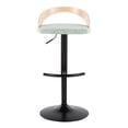 thumbnail image 6 of Grotto Adjustable Bar Stool, Black Bar Stools, Bar Chairs, Swivel Bar Stools, Bar Stools Set of 2, 6 of 10