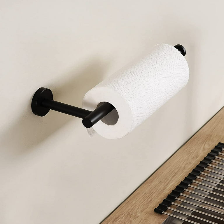 Paper Towel Holders Under Cabinet,paper Towel Rack Wall Mount, Thickened  Steel Pipe Hanging Paper T
