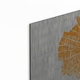 thumbnail image 2 of Luxe Metal Art 'Orange Slice' by Linda Woods, Metal Wall Art, 12"x12", 2 of 9