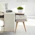 thumbnail image 3 of Ecopots Stockholm Mini Durable Modern Round Indoor/Outdoor Recycled Based Composite Flower Pot Planter, Pure White, 6", 3 of 4
