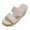 White, variant on OJinShaWanO Chinese Slippers Mesh Pack Women's Summer Fashion Slope Heel Open Toe Suede Solid Color Sandal Slippers Casual Comfort Out Slippers