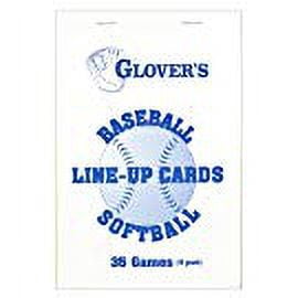Glover's Scorebooks Short Form Baseball/Softball Scorebook 30 Games