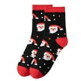 thumbnail image 1 of GDREDA Bas pour Femmes Imprimé Saisonnier Mi-Mollet Chaussettes Décontractées pour Hiver et Automne Confort et Style Rouge Melon D\'eau, Taille Unique, 1 of 3