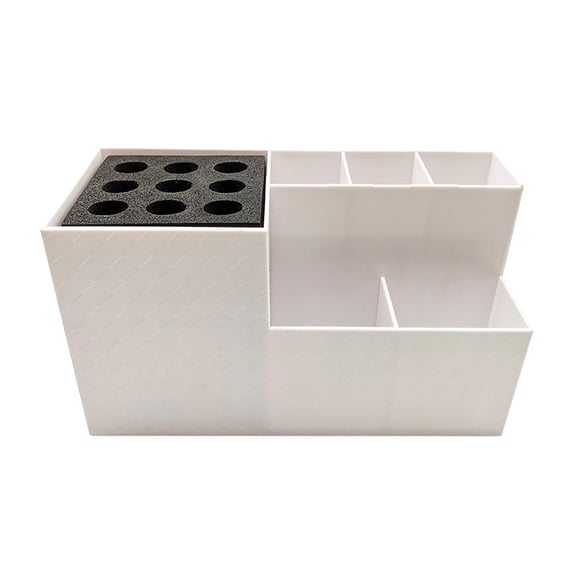 Billuyoard Portaherramientas de peluquería Multifuncional para Sissors Salon Almacenamiento y organización del hogar Blanco