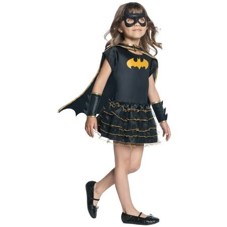 Batgirl Tutu Dress Up Girls Toddler Superhero Halloween Costume Set-Todd