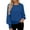 AB282 Blue, variant on Long Sleeve Shirt For Women Sequin Solid Color Crew Neck Casual Tops Comfortable Loose Ladies Carnival Sparkling Clothes Blue