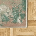 thumbnail image 2 of Modern Area Rug with Non-Slip Backing, Contemporary Themed Design Novelty Tones of Abstract Weathered Shapes, Quality Carpet for Bedroom and Dorm Room, 2.6' x 5', Sea Green, by Ambesonne, 2 of 3