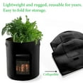 thumbnail image 6 of Potato Grow Bags, 4 Pack 10 Gallon Planting Heavy Duty Pouch Fabric Pots with Handles Premium Breathable Cloth Bags for Potato/Plant Container(Black), 6 of 7