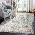 thumbnail image 3 of SAFAVIEH Madison Joandra Vintage Floral Area Rug, 2'2" x 4', Navy/Light Blue, 3 of 9