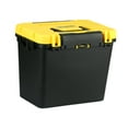 thumbnail image 2 of Miulika Fishing Seat Box, Fishing Tackle Storage Box, Rock Fishing with Rod Holder Portable Water Resistant Seatbox, Lure Fishing Box Yellow Lid, 2 of 9