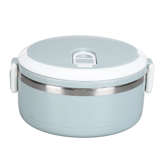 Boîte à Lunch Thermique Cylindre Récipient à Lunch, Fond de Cocotte-Minute Bento Ergonomique Poignée Arquée pour Bureau