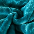 thumbnail image 2 of Heavy Thick Bed Blanket 9Lb for Winter,1 Ply Warm Plush Bed Blanket King,85"x95",Teal, 2 of 7