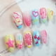 thumbnail image 2 of Uñas BSBTBZ 30 piezas tamaño mediano almendra con diseños 3D de verano, 2 of 9