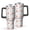 Pioneer Flower Floral-3, variant on 40oz Pioneer Flower Floral Print Pattern Insulated Tumbler with Handle, BPA-Free Leak Proof Lid and Straws, Double Wall Vacuum, Hot 12h/Cold 34h