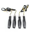 thumbnail image 4 of Akozon 4pcs Turn Signal Indicator Lamps Universal 12V Black Motorcycle 12 LED Turn Signal Indicators Blinker Amber Light, 4 of 8