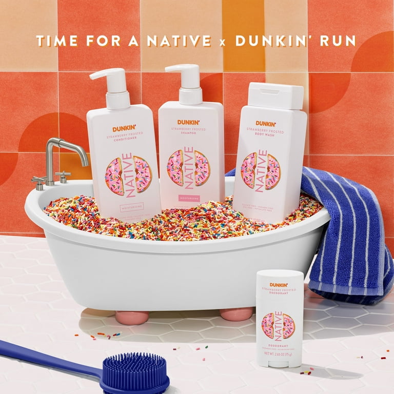 Native Dunkin' Sulfate Free Strawberry Frosted Shampoo