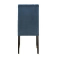thumbnail image 6 of Weston Home Avesbury Velvet Channel Back Dining Chairs, Set of 2, Blue Velvet, 6 of 9