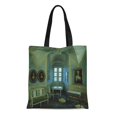 thumbnail image 1 of NUDECOR Sac Fourre-Tout en Toile Intérieur la Chambre Cosel Peintures Portraits Lustre Sac Réutilisable Épaule Courses, 1 of 1