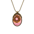 thumbnail image 1 of Collar colgante Unbranded Postre de chocolate doughnut Vintage bronce antiguo, 1 of 3