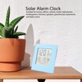 thumbnail image 4 of Solar Battery Dual Energy Alarm Clock Weather Forecast Temperature Humidity Alarm Clock Blue, 4 of 14