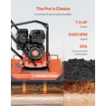 thumbnail image 4 of VEVOR Plate Compactor 7.0 HP Engine 432 sq. in Plate 5400 RPM Ground Compactor Rammer, 4 of 9