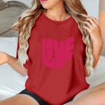thumbnail image 4 of Camisetas de Manga Corta para Mujeres, Camiseta de Cuello Redondo Impresa de Moda, Primavera Y Verano Casual, 4 of 8