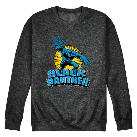 Marvel - Black Panther Circle - Men's Long Sleeve Crew Fleece Sweatshirt