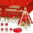 thumbnail image 4 of 162PCS Christmas Party Supplies Merry Christmas Dinnerware Set Serves 20, Merry Christmas Banner Tablecloth Gingerbread Man Plates with Napkins Cups Knives Forks Spoons for Xmas Party Decorations, 4 of 7