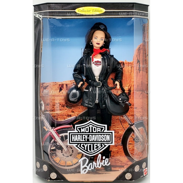 Harley-Davidson Barbie 3 Brunette Doll Motorcycle With